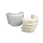 Legrand - Wiremold 5418FO 5400 Series Nonmetallic Raceway™ Fittings Bend Radius Full Capacity External Elbow